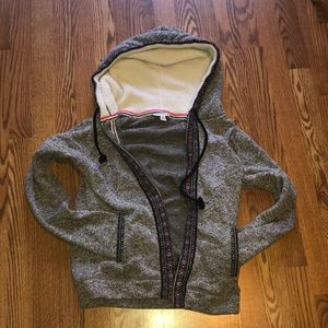 AEO Zip Up Hoodie with Fleece Lined Hood